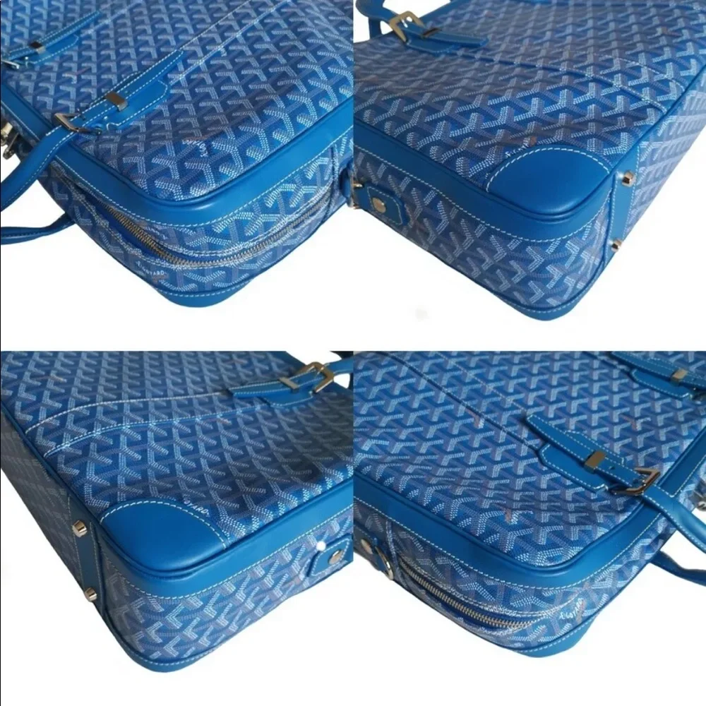 Auth Goyard Ambassede MM in **Rare** Light Blue - Picture 9 of 12